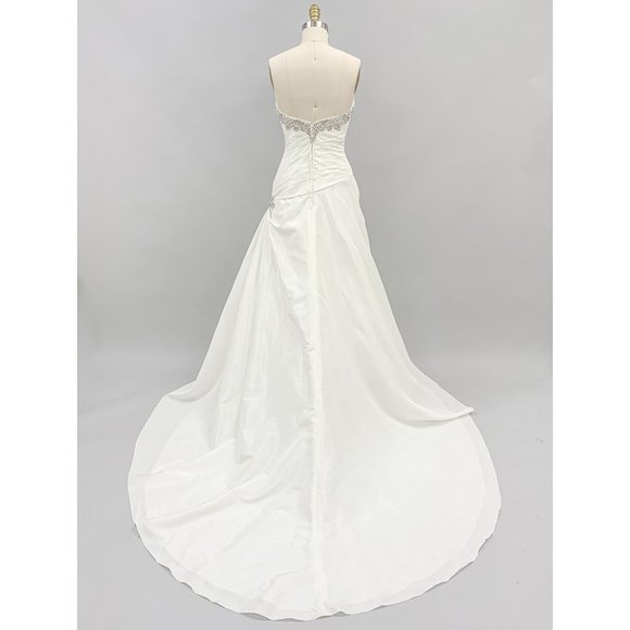 US Bridal Size 4 (EU size 8) - Pleated Taffeta Trumpet Wedding dress - Picture 6 of 6